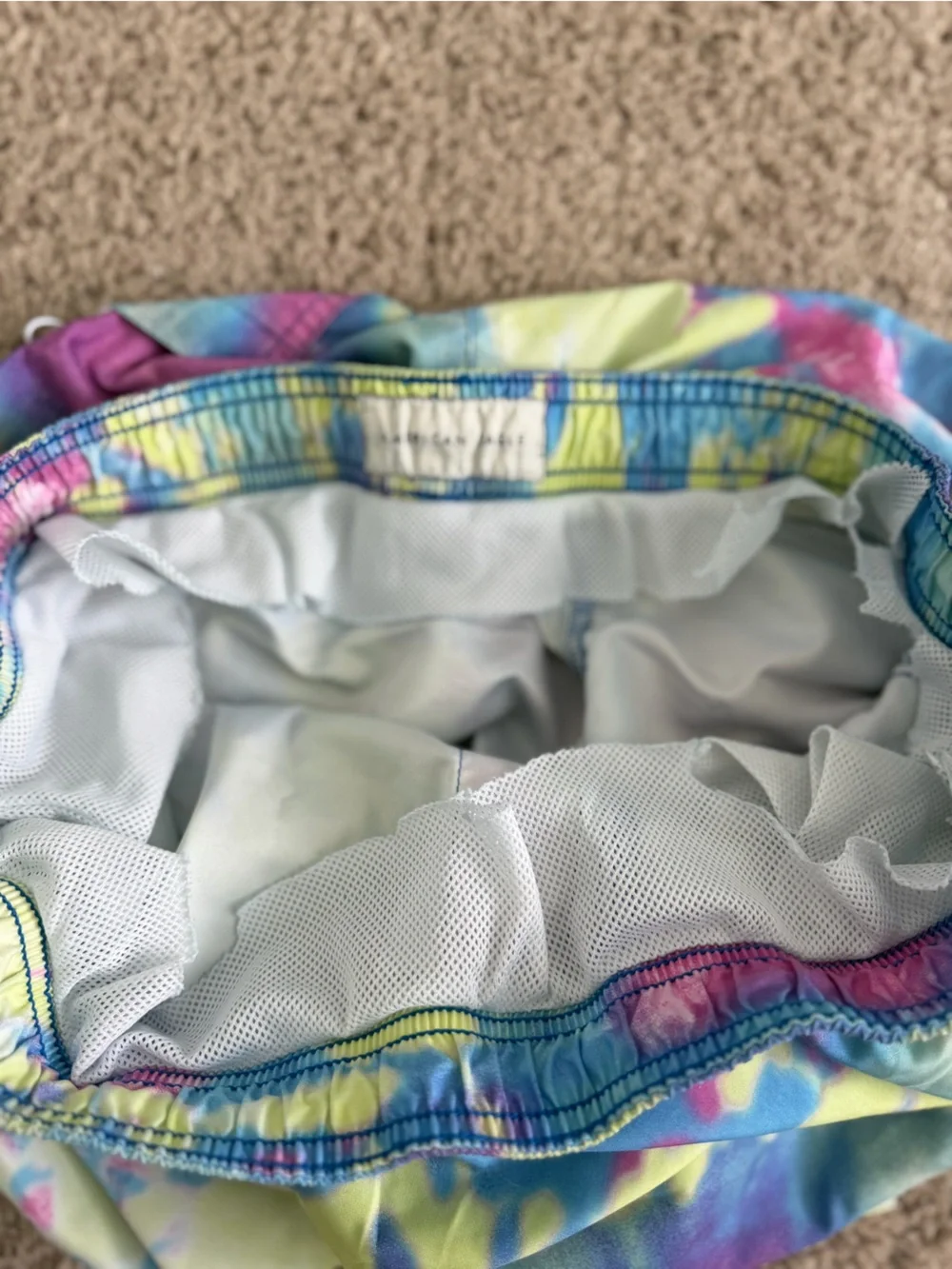 American Eagle Tie-Dye Swim Trunks